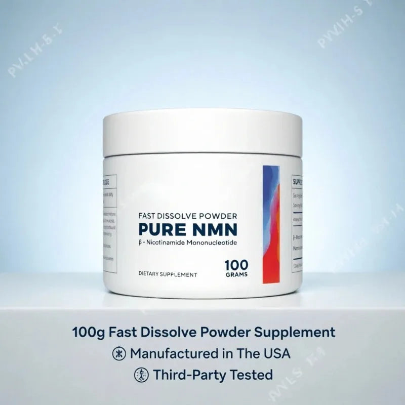 NMN Powder 100g – Nicotinamide Mononucleotide 500mg Per Serving NMN Supplement Powder Qst