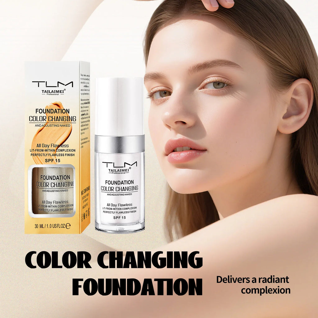 TLM Color-Changing Liquid Foundation & Concealer 30ml Liquid Foundation Qst