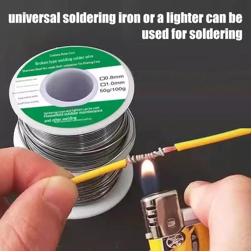 Low Temp Silver Core Solder Wire – Easy Melt Flux Welding Rod 20pc Solder Wire Qme