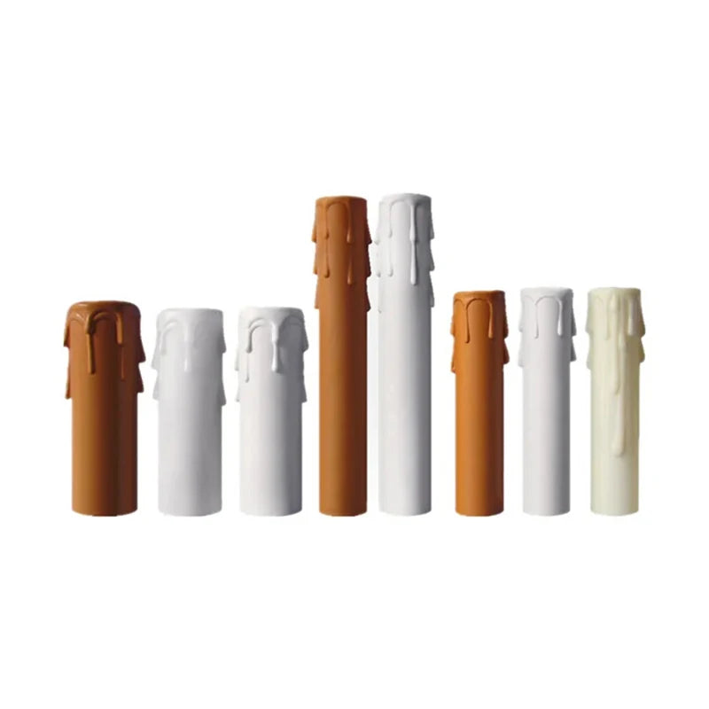 E14 Candle Socket Covers – Vintage Flame Retardant Sleeves 10pcs Chandelier Socket Covers Qst