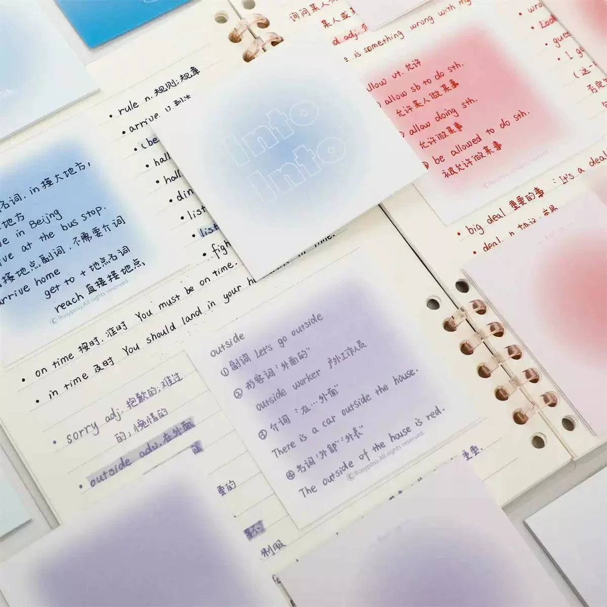112-Sheet Self-Adhesive Sticky Notes Portable Notepad | Qme Sticky Notes Notepad Qme