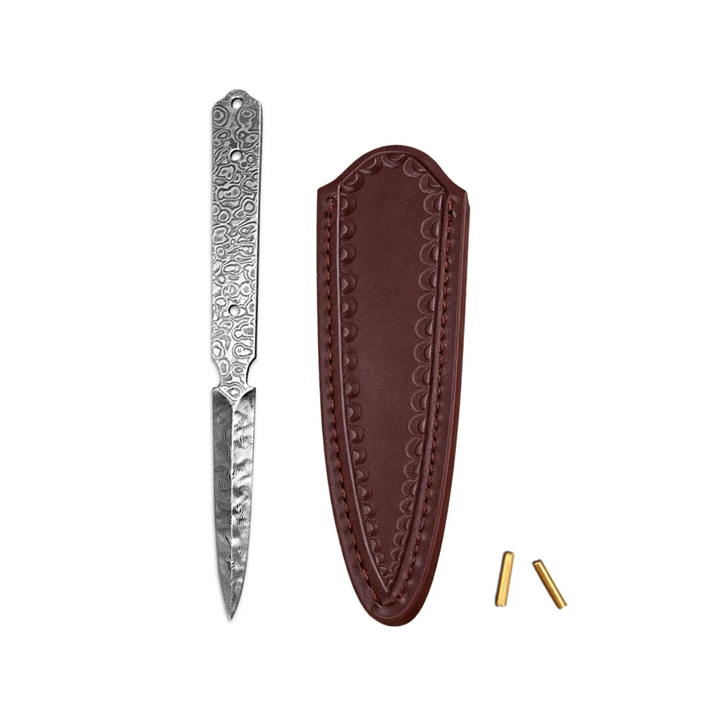 Swayboo Damascus Steel Tea Knife Blank – DIY Tea Cake Tool Tea Knife Blank Qst B