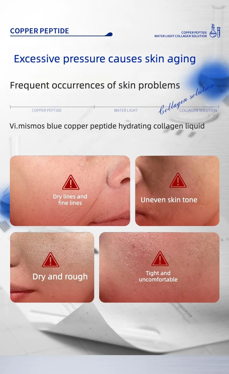 Blue Copper Peptide Facial Essence – Brightening & Firming Facial Serum Qst