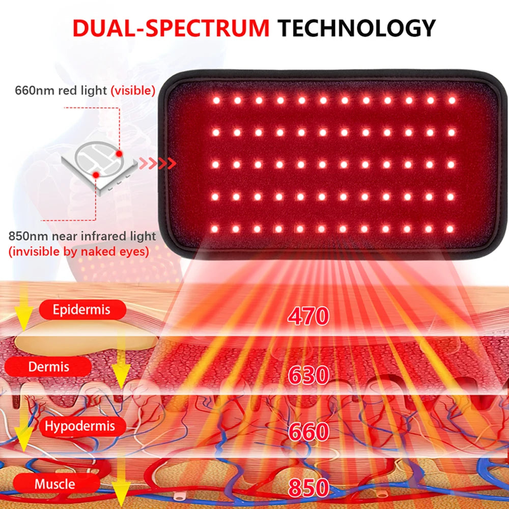 Red Light Therapy Mat for Dogs & Cats – 660nm 850nm LED Pet Light Therapy Mat Qst