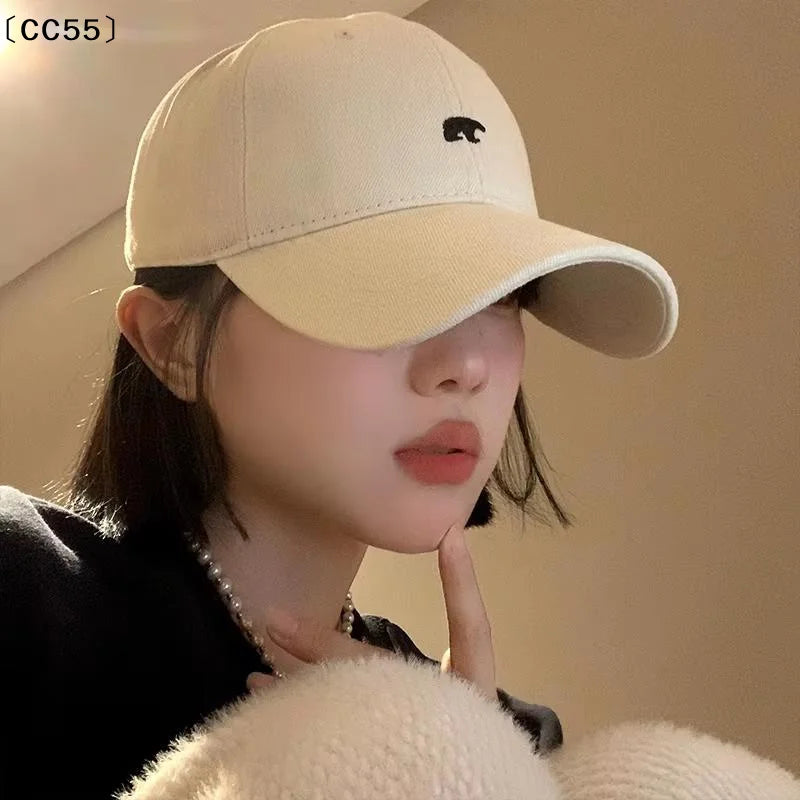 Unisex Bear Design Baseball Cap – Adjustable Curved Brim Hat Baseball Cap Qst