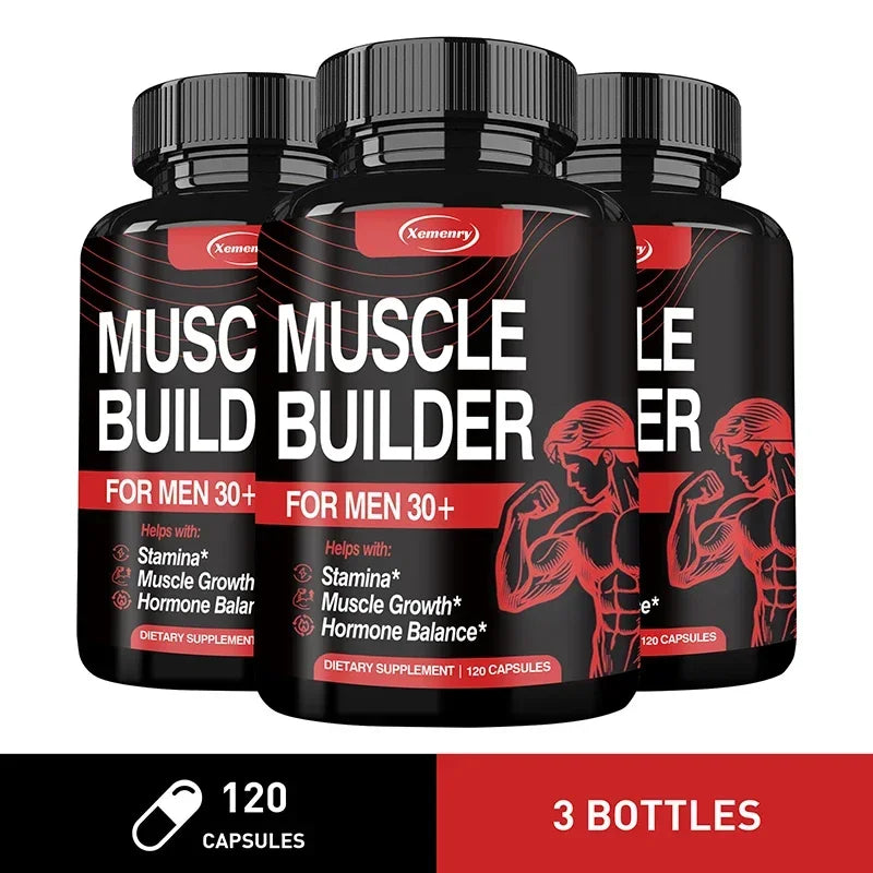 Xemenry Muscle Builder Supplement – Strength & Endurance Muscle Builder Supplement Qst 120 Capsule-3bottles