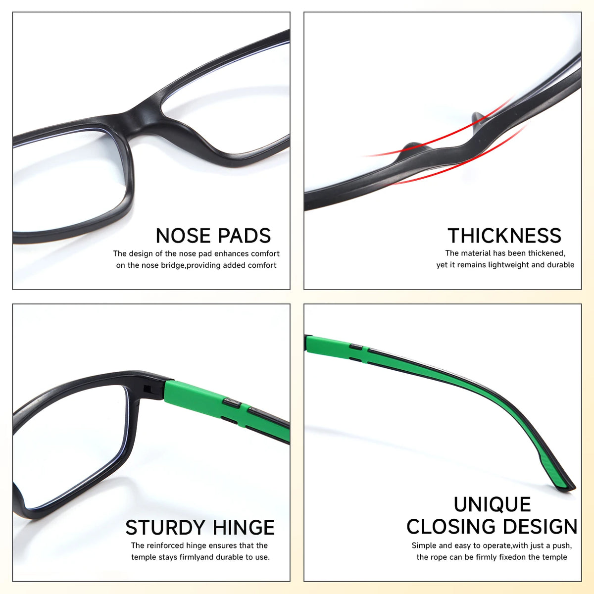 VOPHA Auto Focus Reading Glasses – Blue Light Filter +1.00–+2.50D Reading Glasses Qst