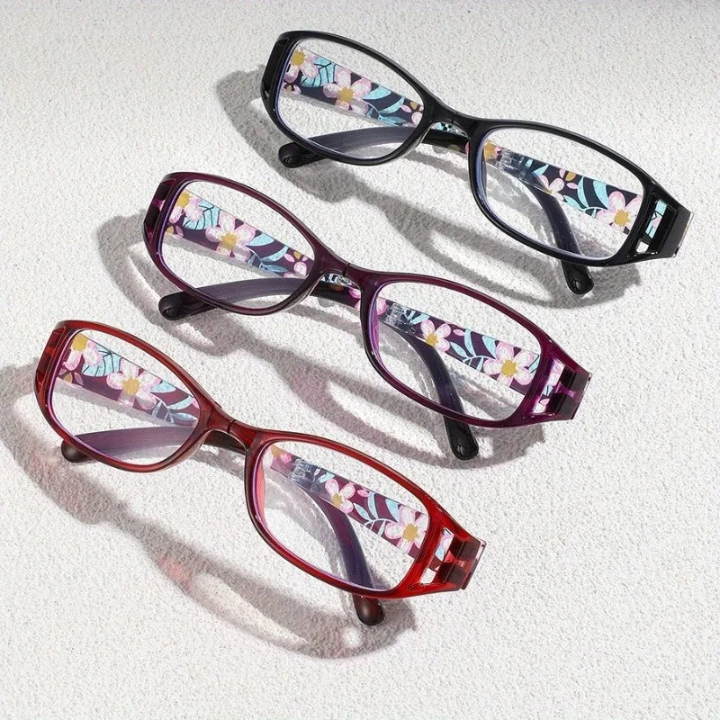 Women's Blue Light Blocking Reading Glasses UV Protection 4 Pack Reading Glasses Qst