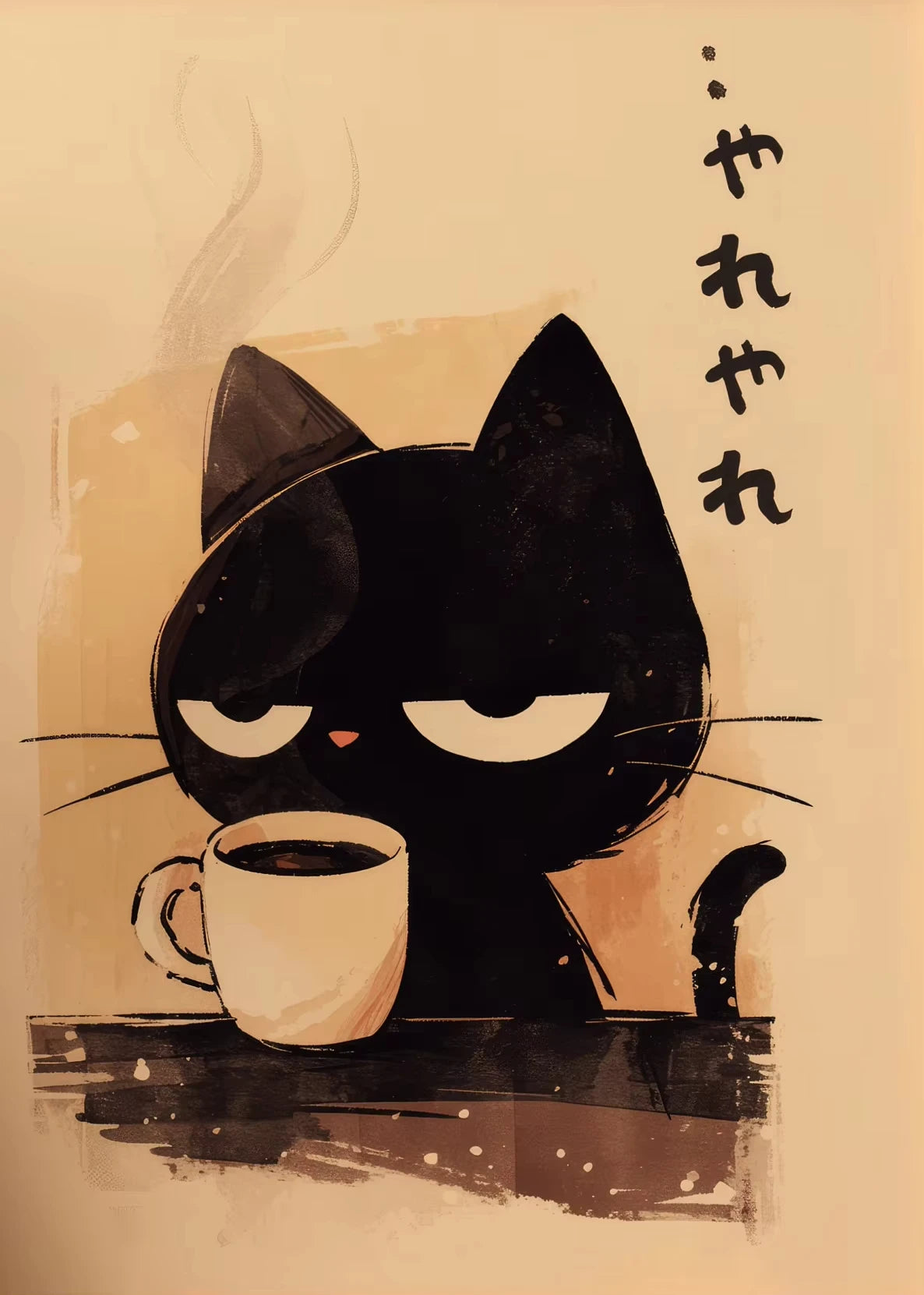 Japanese Sushi Chef Cat Canvas Print – Kitchen Wall Art Decor Canvas Wall Art Qst 11 40X60cm No Framed