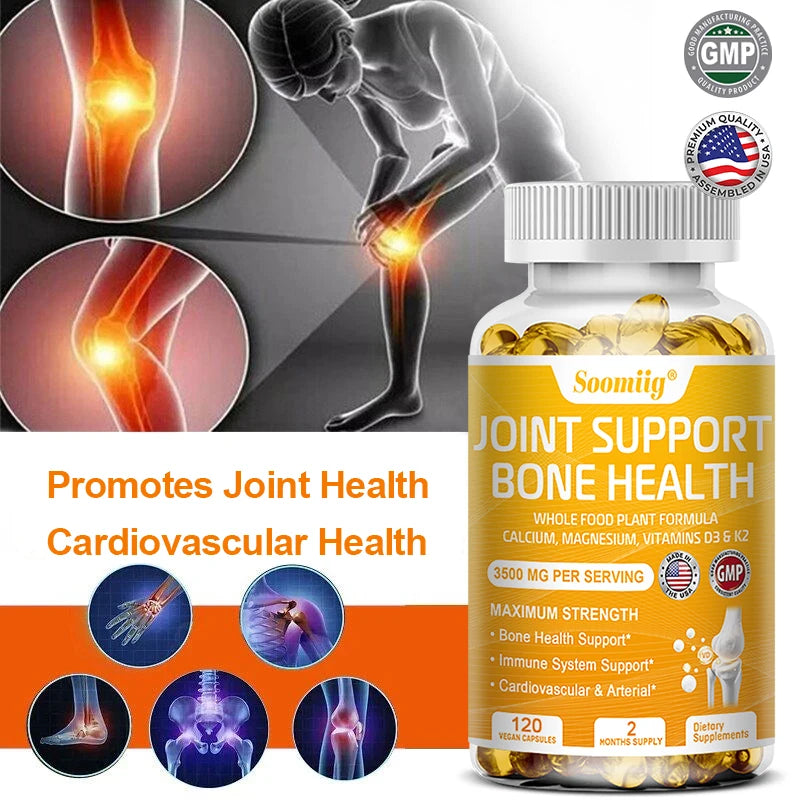 Glucosamine Chondroitin MSM + Vitamin D3 K2 Joint Capsules Joint Bone Supplement Qst