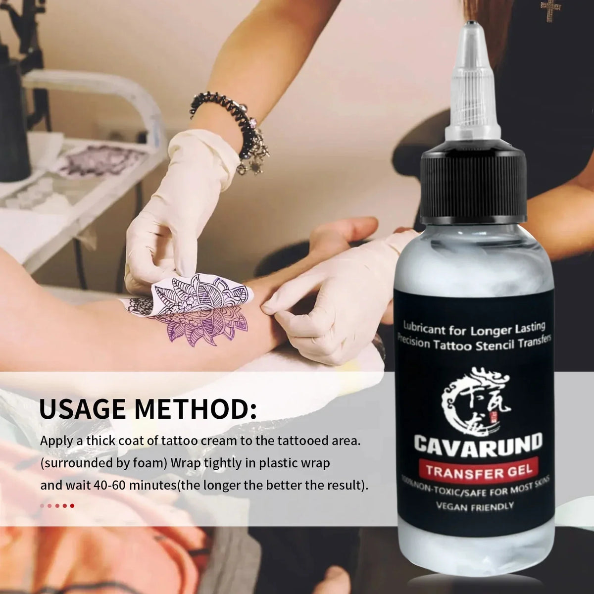 Professional Tattoo Stencil Transfer Gel – 30ml & 120ml | Qme Tattoo Transfer Gel Qme