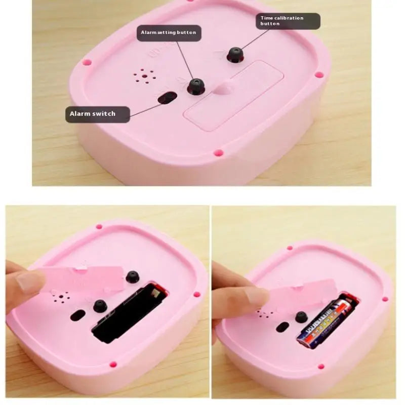 Creative Quartz Alarm Clock Desktop Ornament | Silent Clock Desktop Alarm Clock Qme