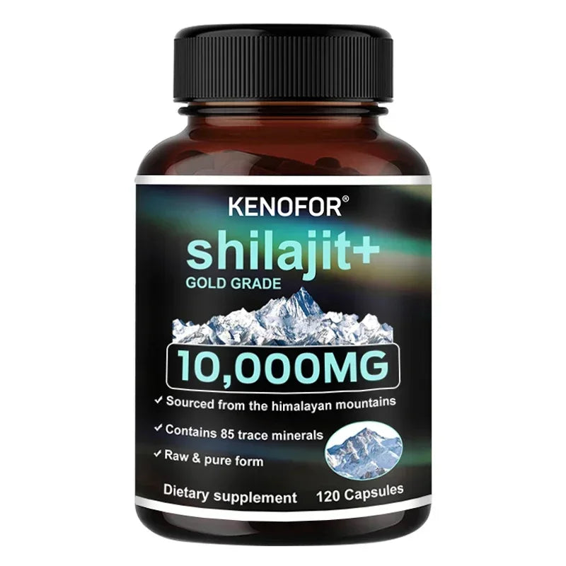 Himalayan Gold Grade Shilajit Capsules – Fulvic Acid & Minerals Mineral Supplement Qst 120 count-1 bottle