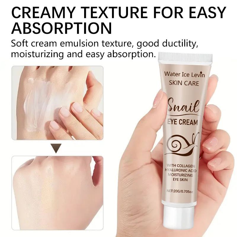 Hydrolyzed Collagen & Snail Essence Eye Cream | Firming Eye Cream Qme