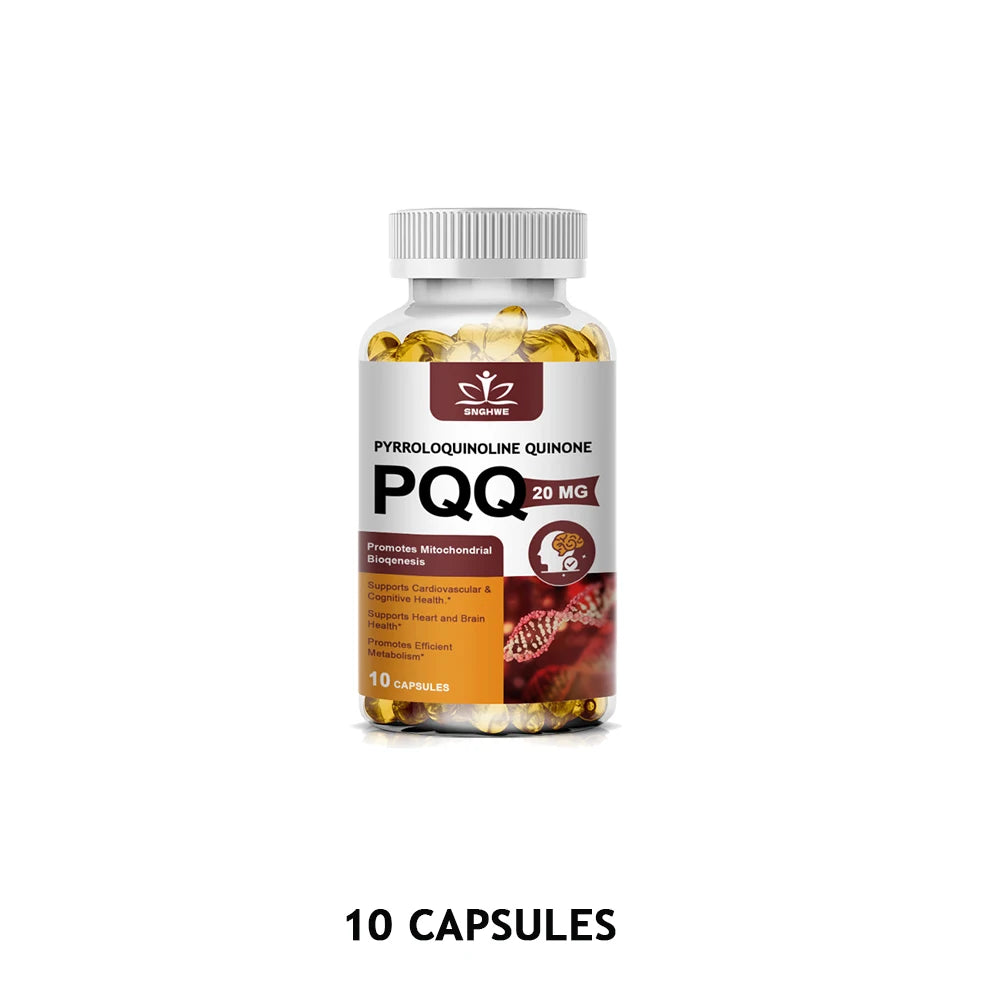 SNGHWE PQQ 20mg Capsules – Mitochondrial & Cognitive Support PQQ Supplement Qst 10 count-1 bottle