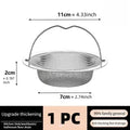 Stainless Steel Sink Strainer with Handle | Kitchen Drain Filter Sink Drain Strainer Qme 1PC