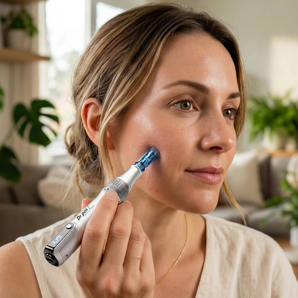 Dr. Pen M8S Microneedling Pen + Hello Face M500S LED Mask Combo Microneedling & LED Combo Qst