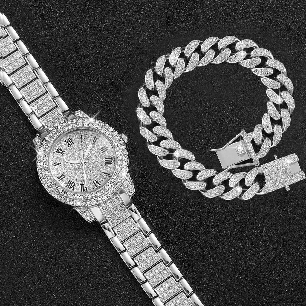Ladies' Starry Sky Crystal Diamond Bracelet Watch Bracelet Watch Qme
