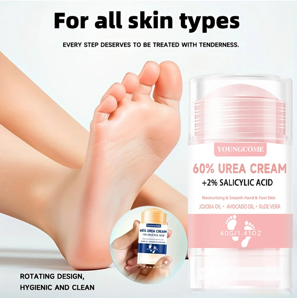 YOUNGCOME 60% Urea Foot Cream 2-Pack – Deep Moisture Urea Foot Cream Qst