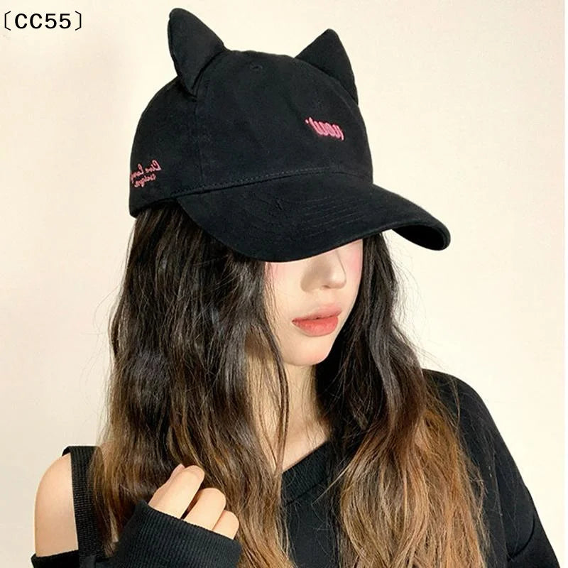 Women's Cat Ear Beret – Woolen Octagonal Duckbill Hat Women's Beret Hat Qst