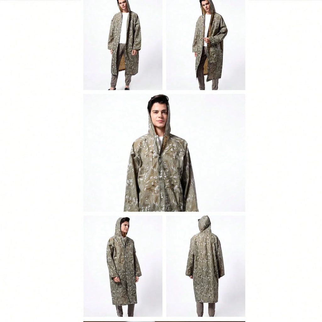 EVA Leopard Print Rain Poncho – Compact All-Season Rainwear Rain Poncho Qme