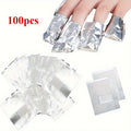 Nail Studio Aluminum Foil Sheets & Absorbent Pads Gel Remover Gel Polish Remover Kit Qme 100pcs