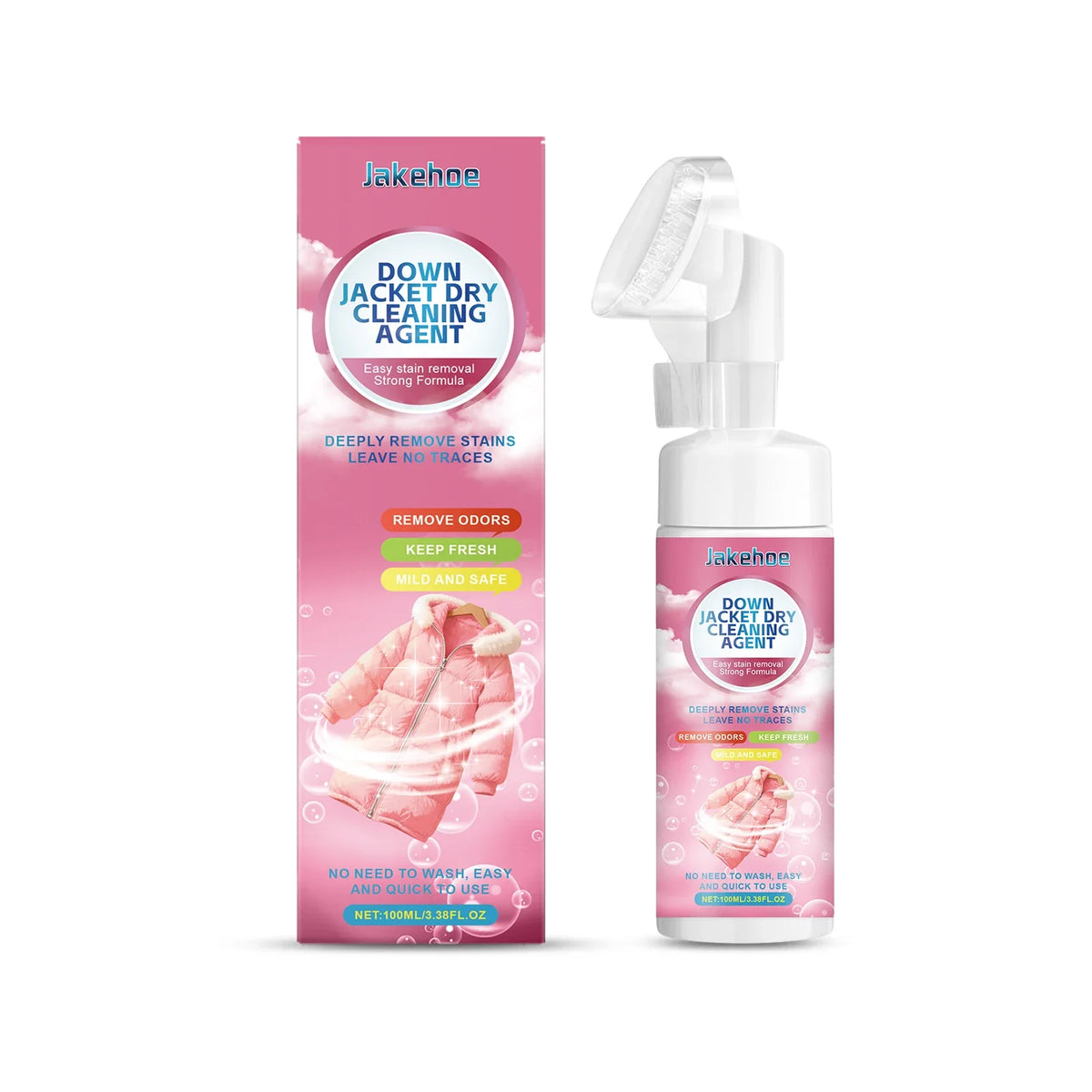 Down Jacket Dry Cleaning Spray – Deep Clean & Stay Fluffy Fabric Cleaning Spray Qme