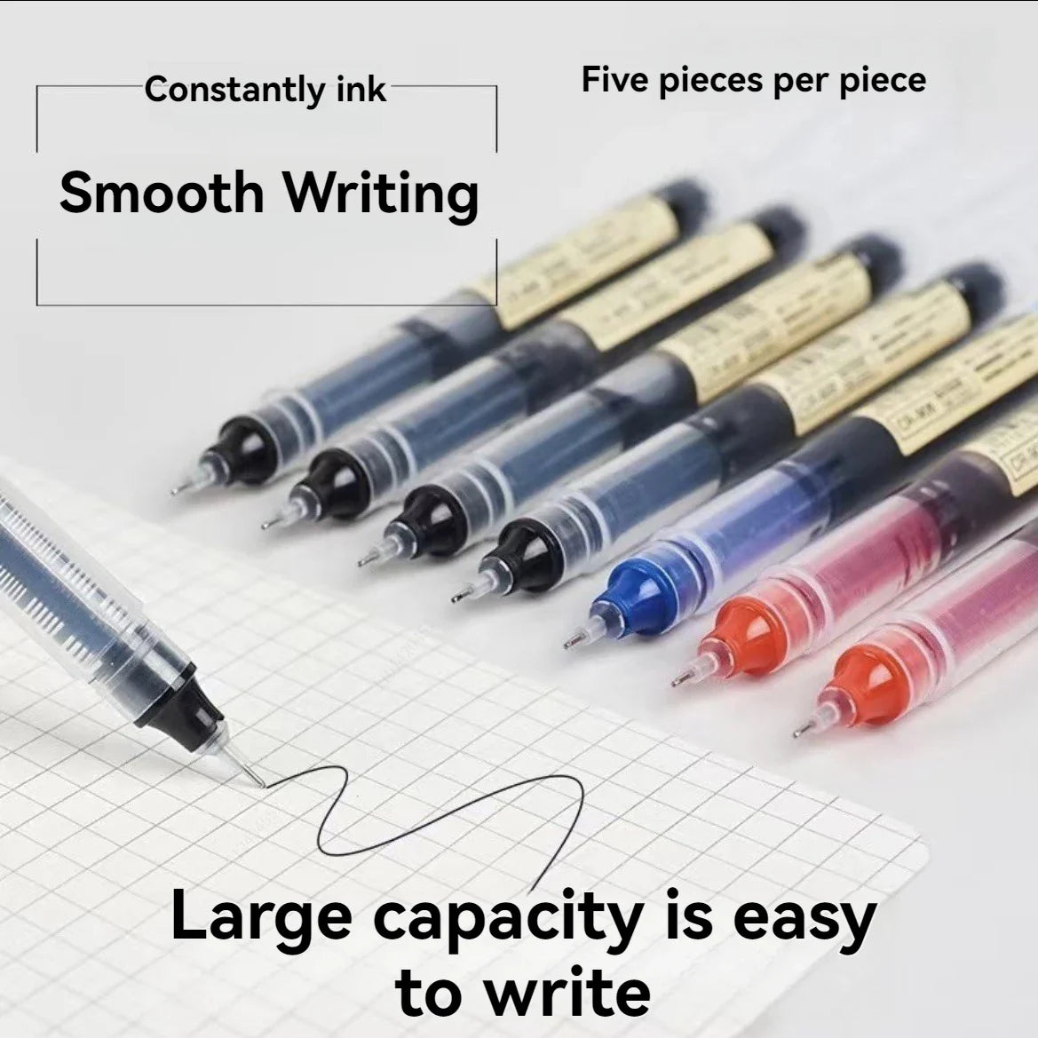 20-Color Liquid Ink Rollerball Gel Pens – Quick-Drying Set Rollerball Gel Pen Set Qme