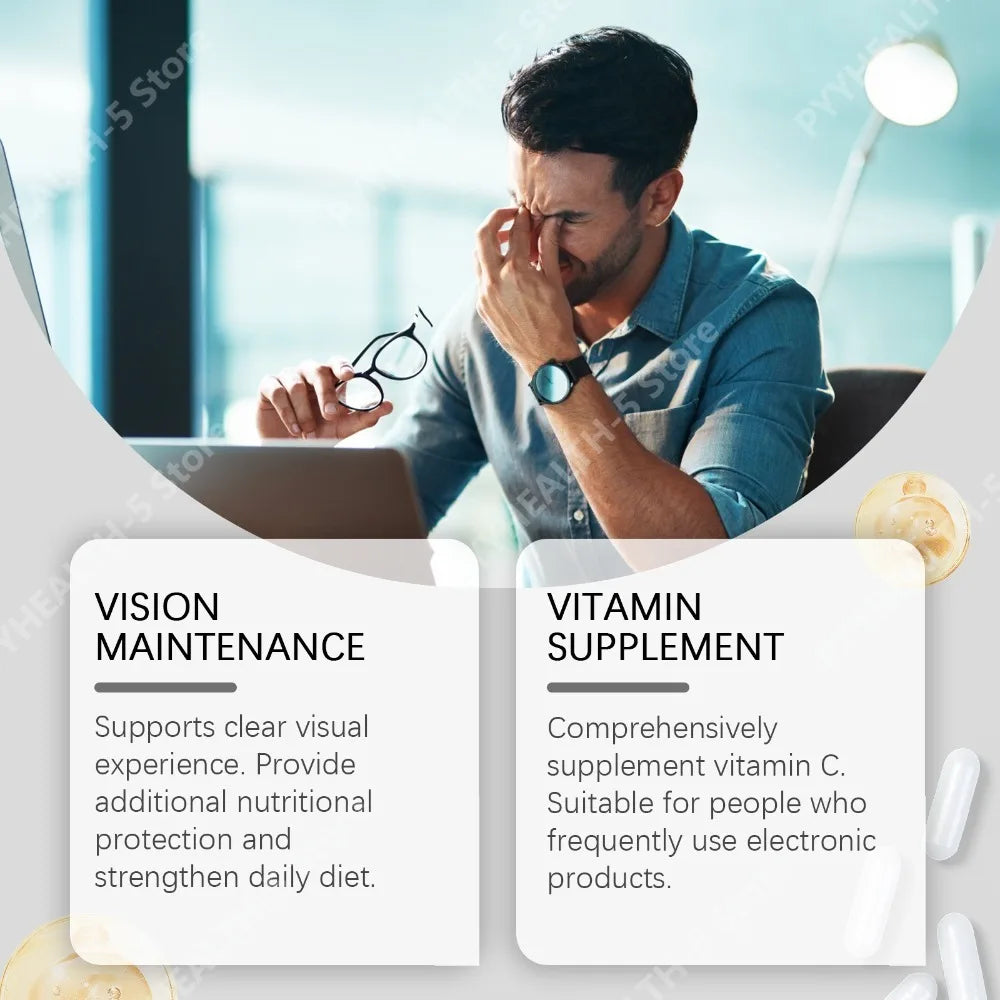 Googeer Vitamin C Eye Capsules 800mg – 60 CT Daily Care Vitamin C Supplement Qst