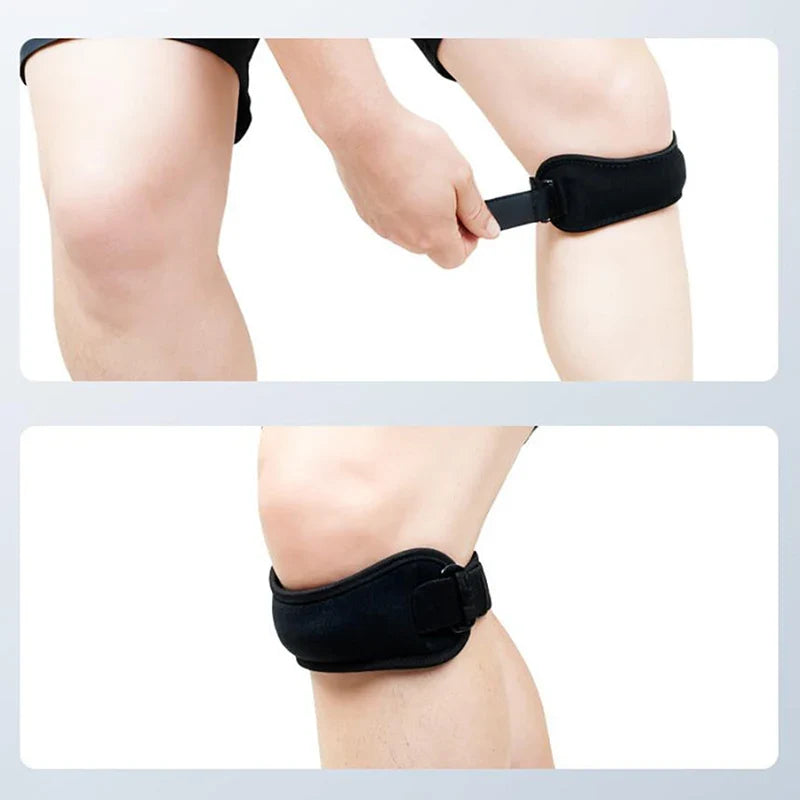 Adjustable EVA Soft Pad Knee Strap | Patellar Tendon Support Knee Support Strap Qme