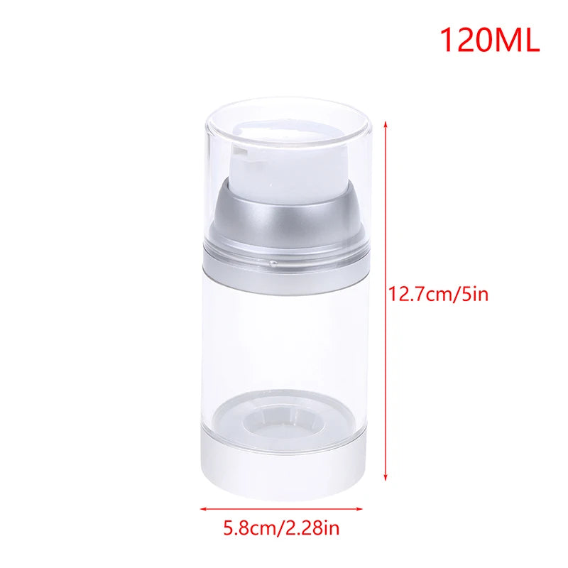 Airless Pump Jar – Refillable Travel Cream Lotion Container Airless Pump Jar Qst 120ml