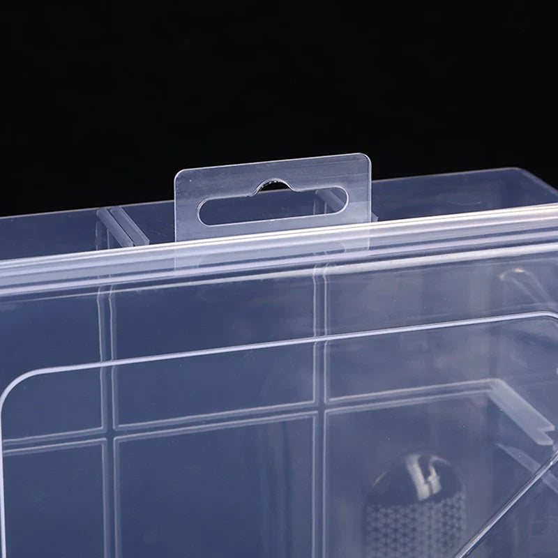Transparent Plastic Organizer Box – Nail Art, Beads & Craft Plastic Storage Organizer Qme