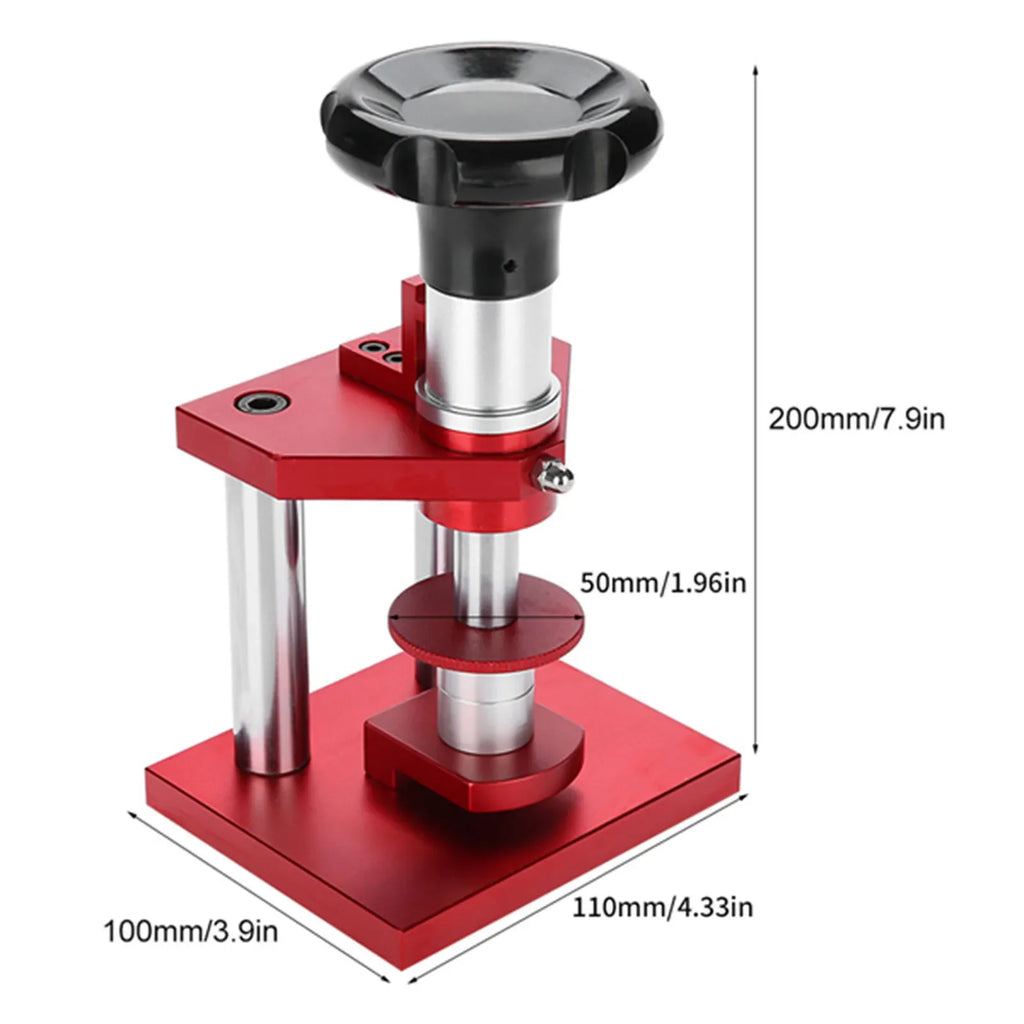 Watch Back Case Press Tool with 20 Dies – Crystal Bezel Kit Watch Repair Press Tool Qme