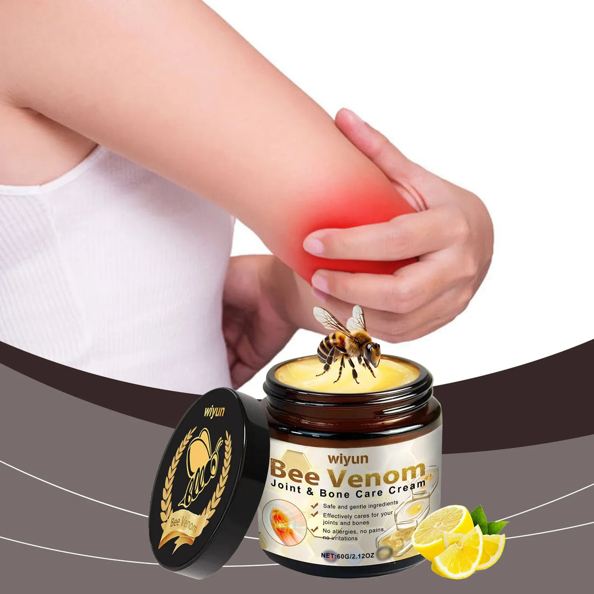 Bee Venom Joint & Bone Care Cream – Moisturizing Body Cream Moisturizing Body Cream Qme