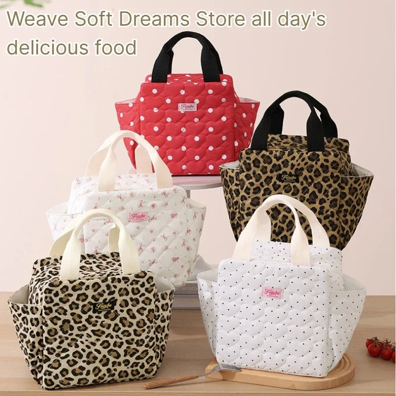 Large Capacity Insulated Lunch Bag Thermal Cooler Tote | Qme Insulated Lunch Bag Qme