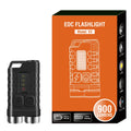 BORUiT V3 900LM UV EDC Keychain Flashlight | Type-C Rechargeable EDC Keychain Flashlight Qst Black