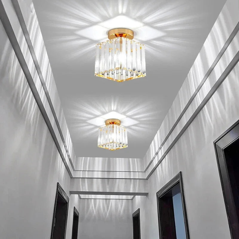 Modern LED Pendant Ceiling Light | Metal & Glass | E27 | 4 Colors Pendant Ceiling Light Qme