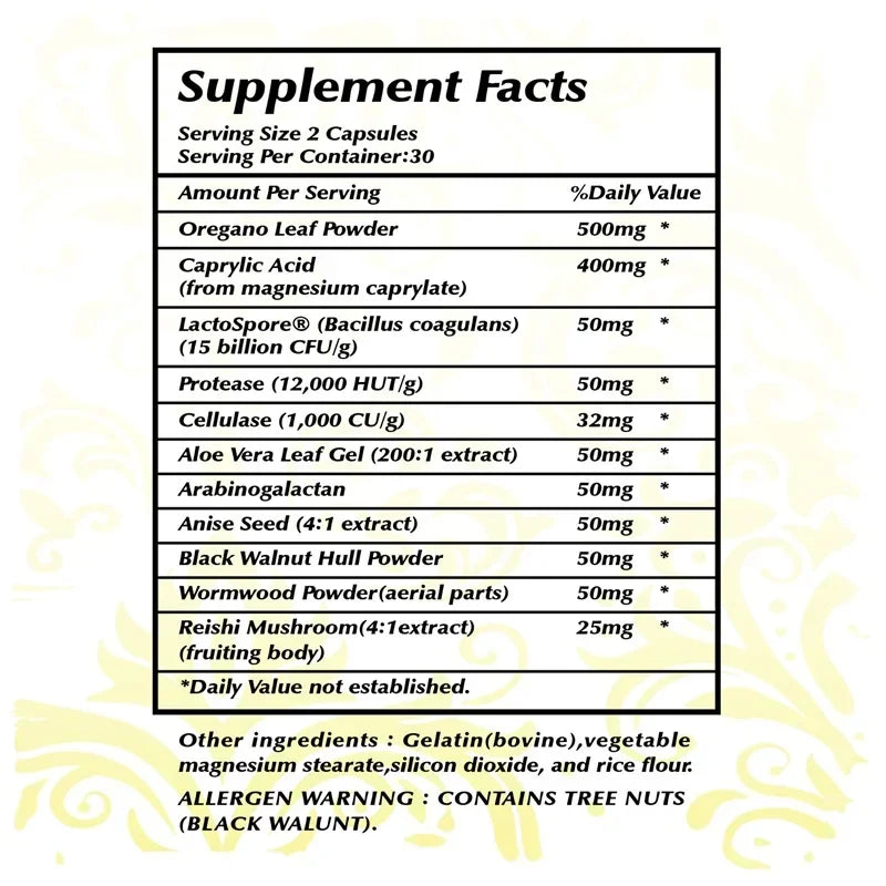 Xemenry Candida Cleanse – Gut Health & Detox Capsules Digestive Health Supplement Qst