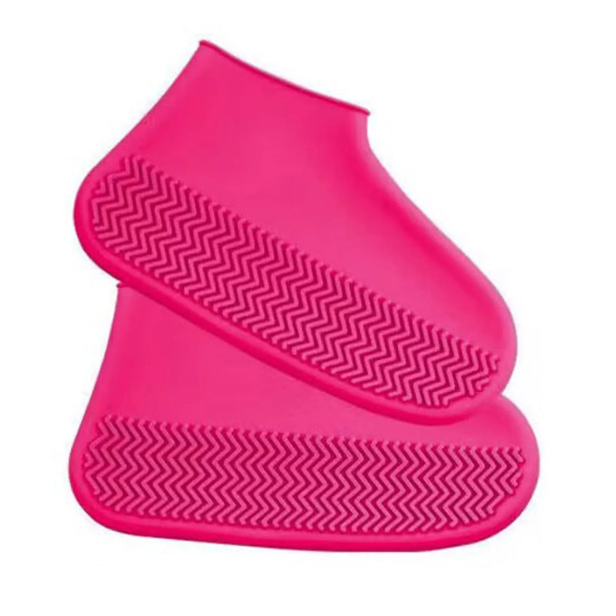 Reusable Silicone Rain Shoe Covers – Foldable Waterproof Overshoes Waterproof Shoe Covers Qme Red S