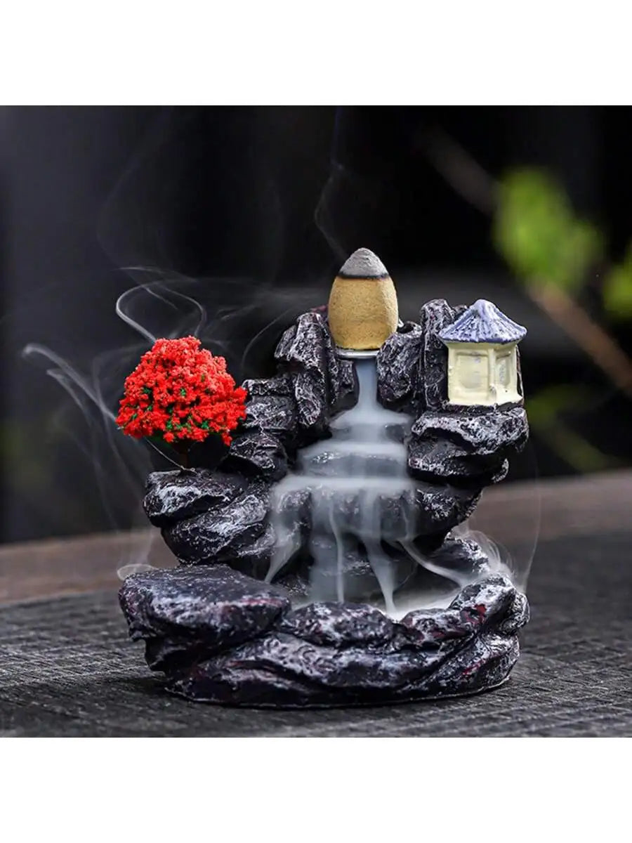 Resin Backflow Incense Burner – Smoke Reflux Home Décor Backflow Incense Burner Qme D