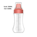 Condiment Squeeze Bottles with Nozzles – 350ml Plastic Set Condiment Squeeze Bottles Qme Red