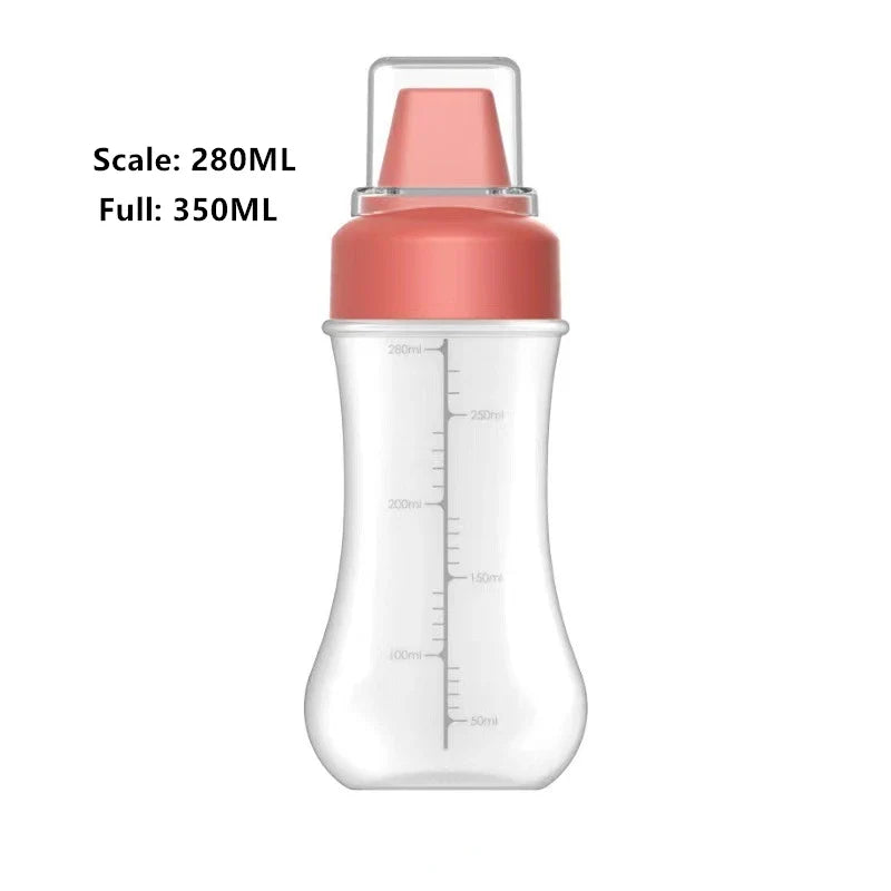 Condiment Squeeze Bottles with Nozzles – 350ml Plastic Set Condiment Squeeze Bottles Qme Red