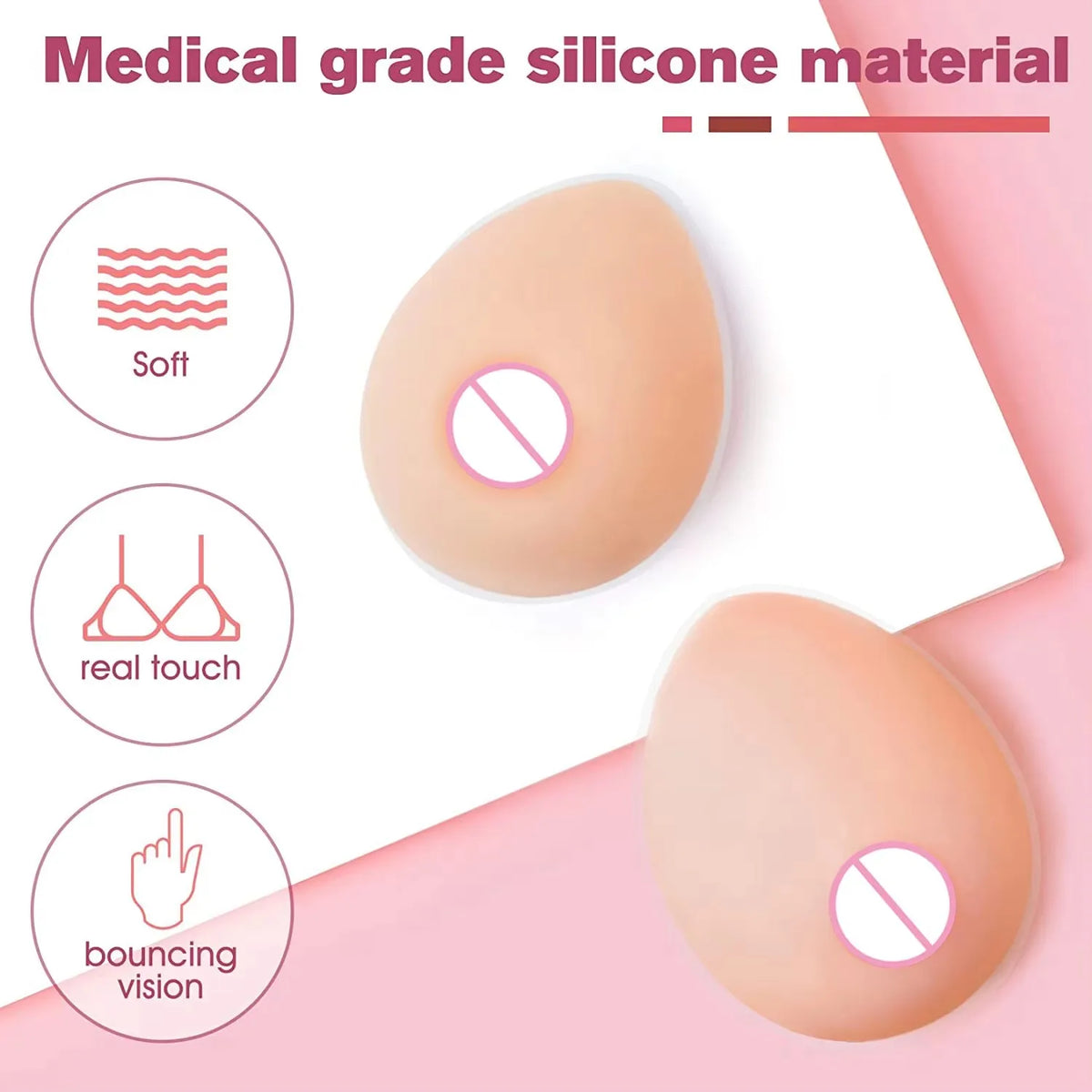 Realistic Silicone Breast Forms – Drag Queen, Cosplay & Crossdress Silicone Breast Forms Qst