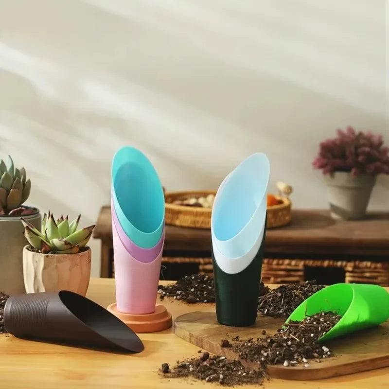 Mini Plastic Shovel & Bucket Set for Succulents – 6 Colors Mini Garden Tool Set Qme