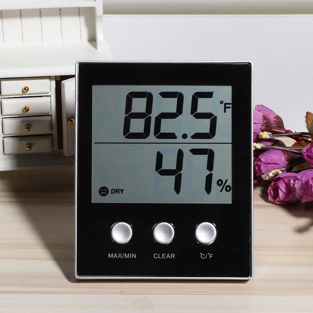 LCD Digital Thermometer Hygrometer – Indoor Temp & Humidity Digital Hygrometer Thermometer Qme