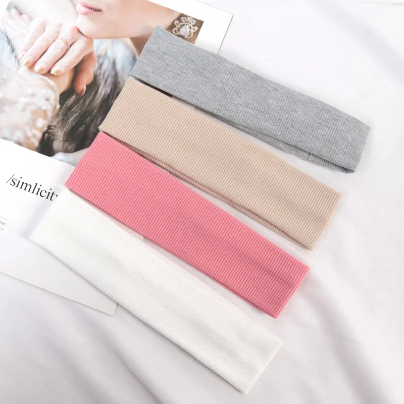 Women's Sports Headbands 4-Pack – Fitness, Yoga & Face Wash Sports Headbands Qme