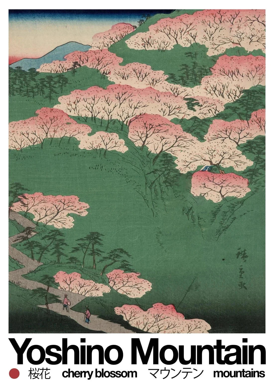 Vintage Japanese Snowy Waterfall Floral Canvas Wall Art Print Canvas Wall Art Qst 10 30X40cm No Framed
