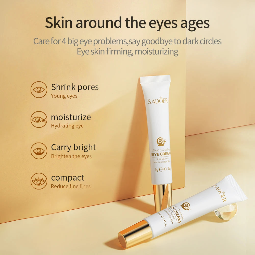 Snail Extract Eye Cream – Brightening, Firming & Moisturizing Eye Cream Qst