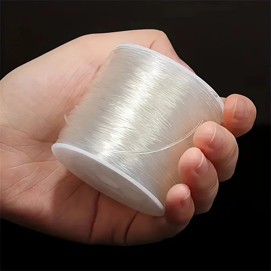 Transparent Elastic Thread Large Roll – DIY Beaded Jewelry Jewelry Making Cord Qme