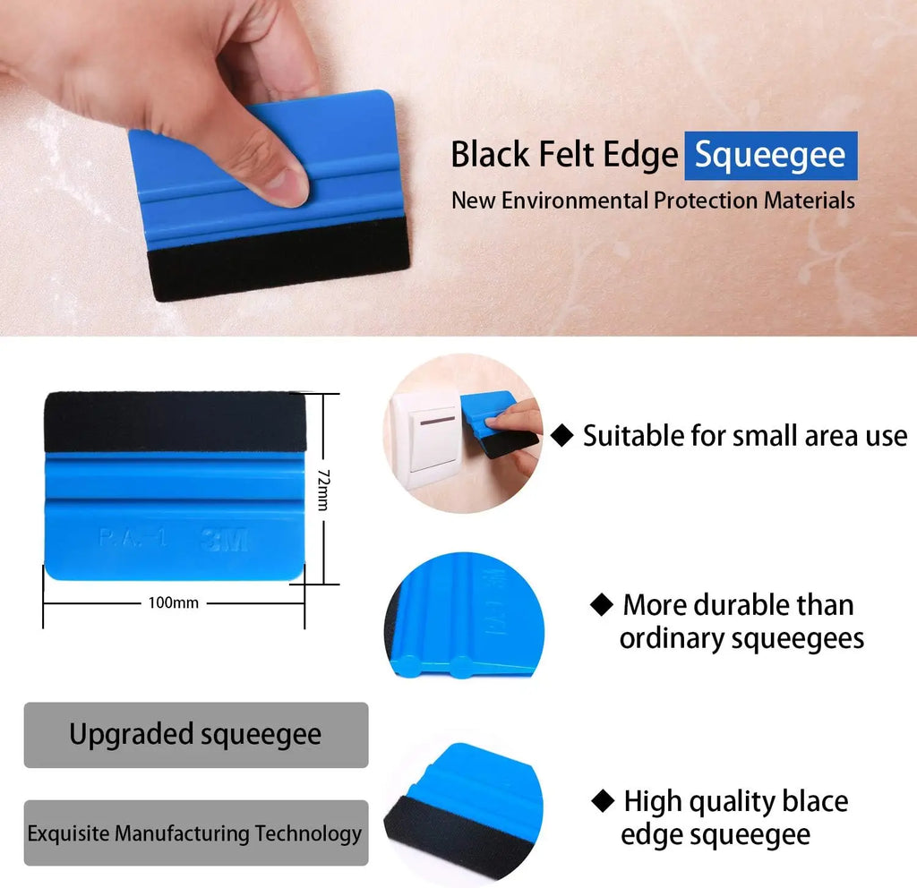 Car Vinyl Wrap Squeegee Scraper & Wallpaper Smoother Tool Vinyl Wrap Squeegee Qme